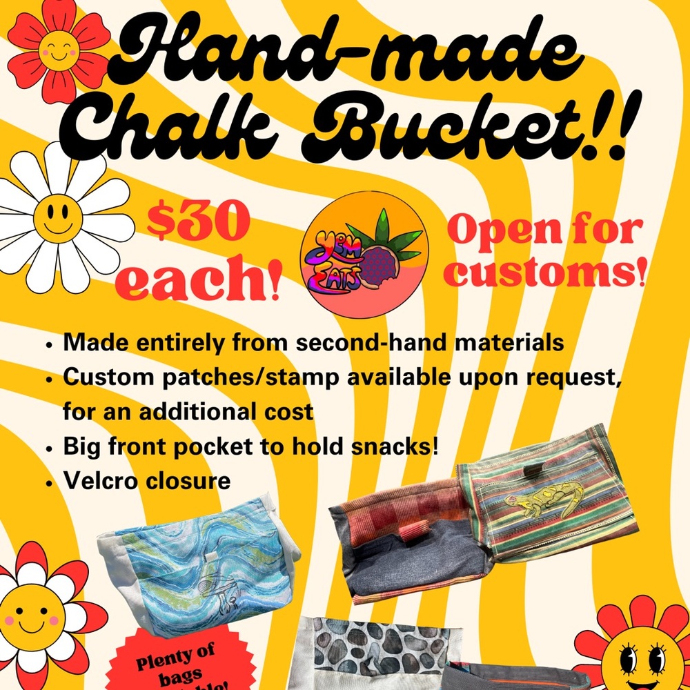 Custom Rock Climbing Chalk Bucket